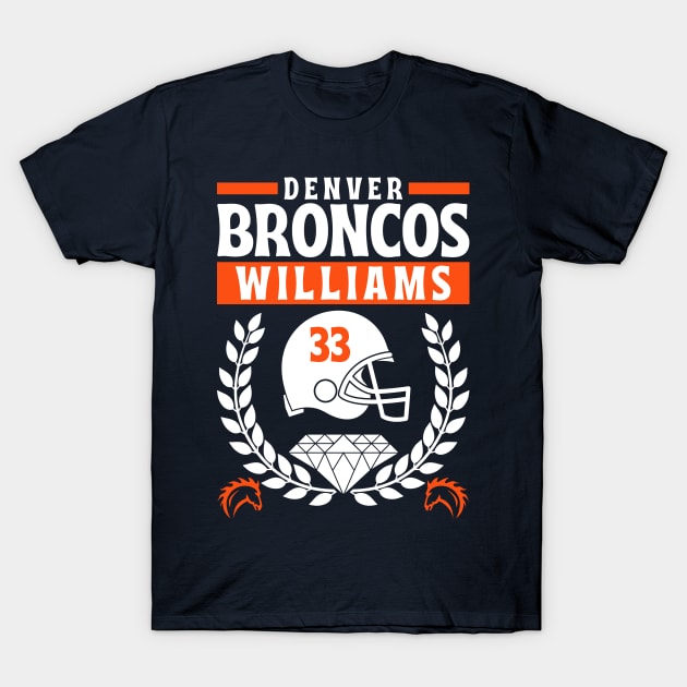 Denver Broncos Williams 33 Edition 2 T-Shirt by Astronaut.co